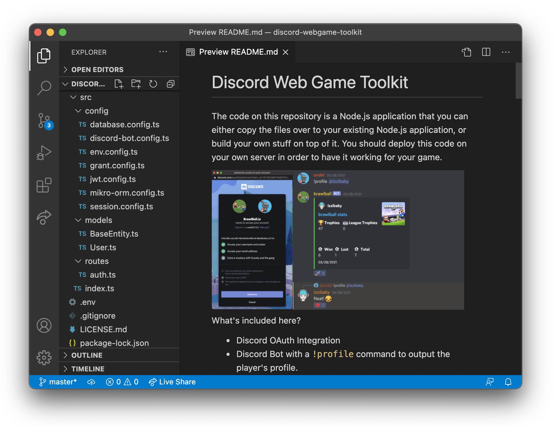 Discord Web Game Toolkit